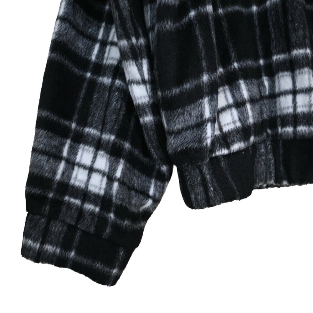 Philosophy Womens M Black White Plaid Zip Front Jacket - Picture 7 of 10